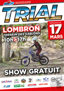 Info Trial - épreuve Lombron (72) 17 mars