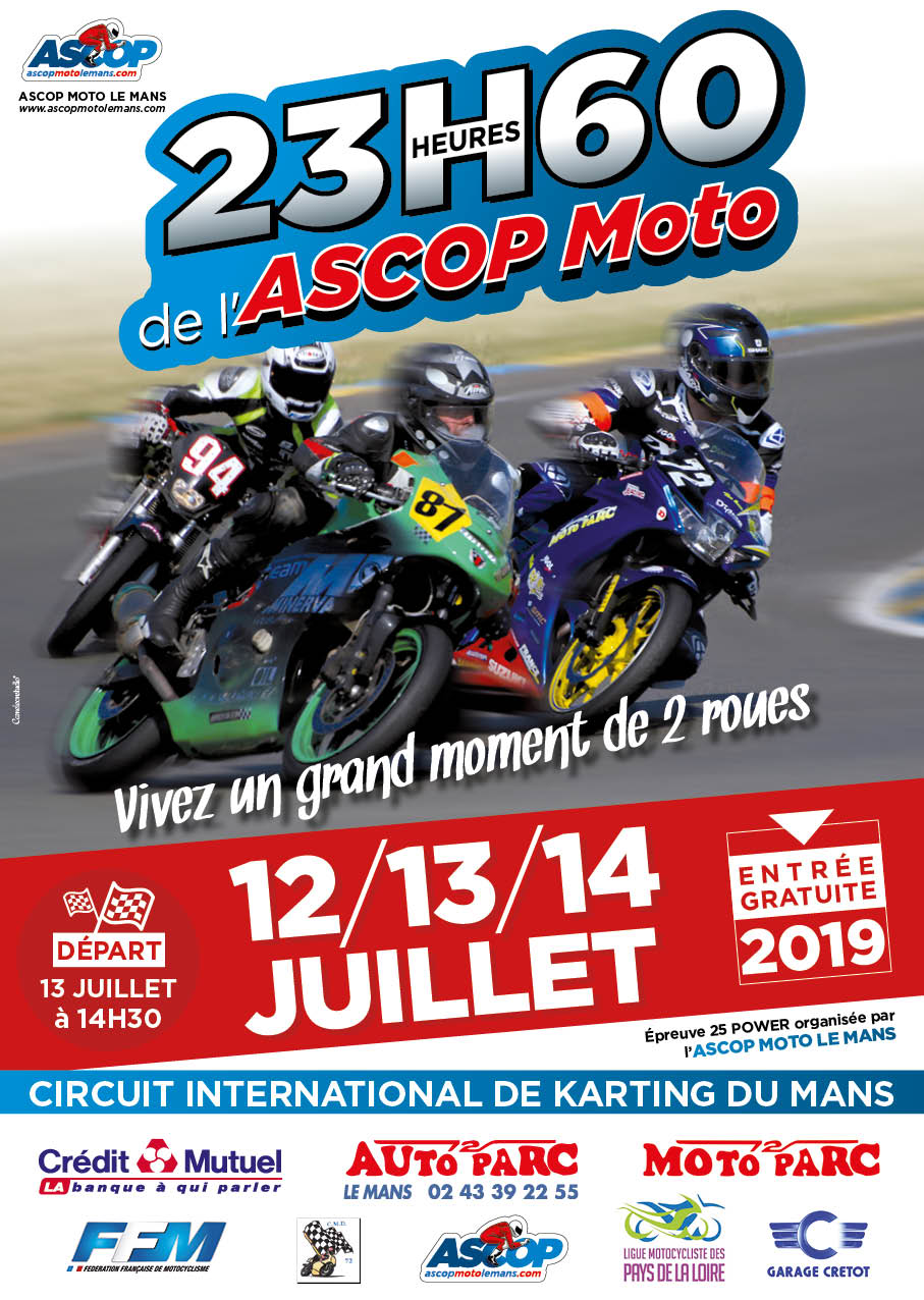 Info Vitesse - épreuve Le Mans (72) 12-13-14 juillet