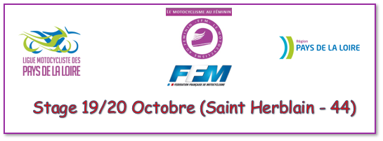 Info Ligue - Journée Féminines 19 et 20 octobre Saint Herblain (44) ANNULATION