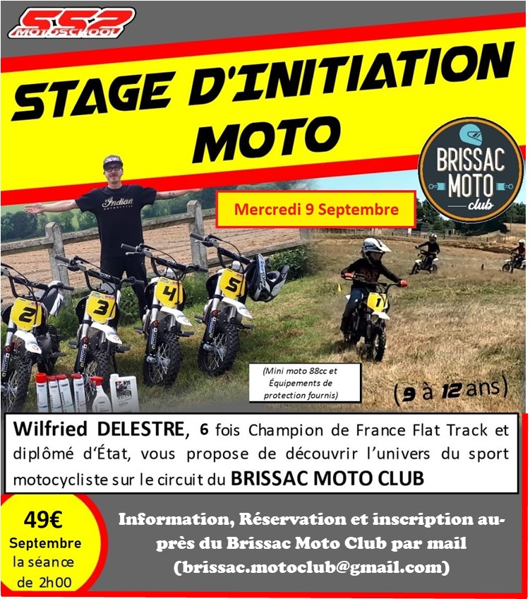 Infos Motocross - stage initiation Brissac (49)