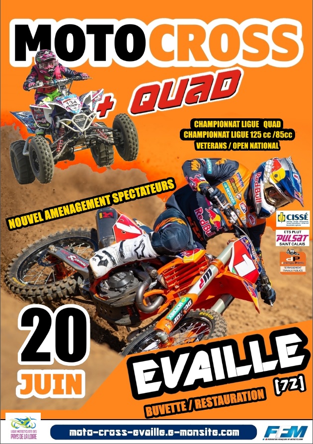 Infos Motocross - EVAILLE (72) le 20 juin