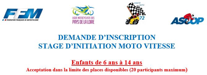 Info Vitesse - Stage initiation CIK Le Mans (72) 6-14 ans