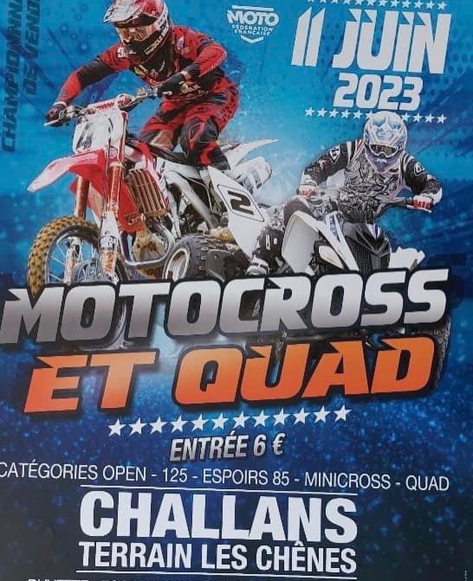 Info Motocross - Challans 10 juin