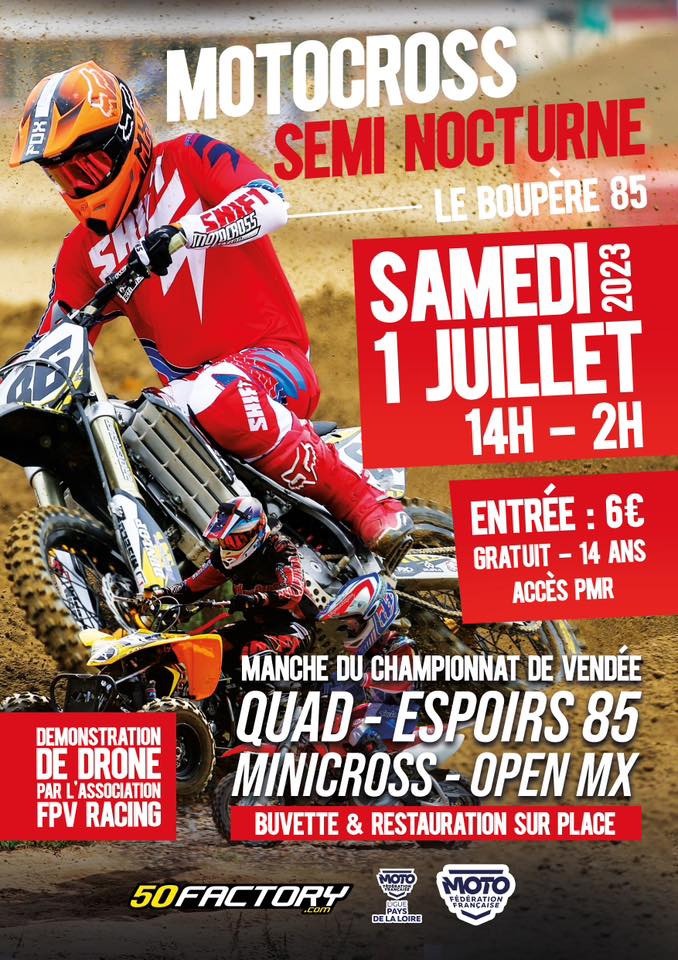 Info Motocross - Le Boupère 1er juillet
