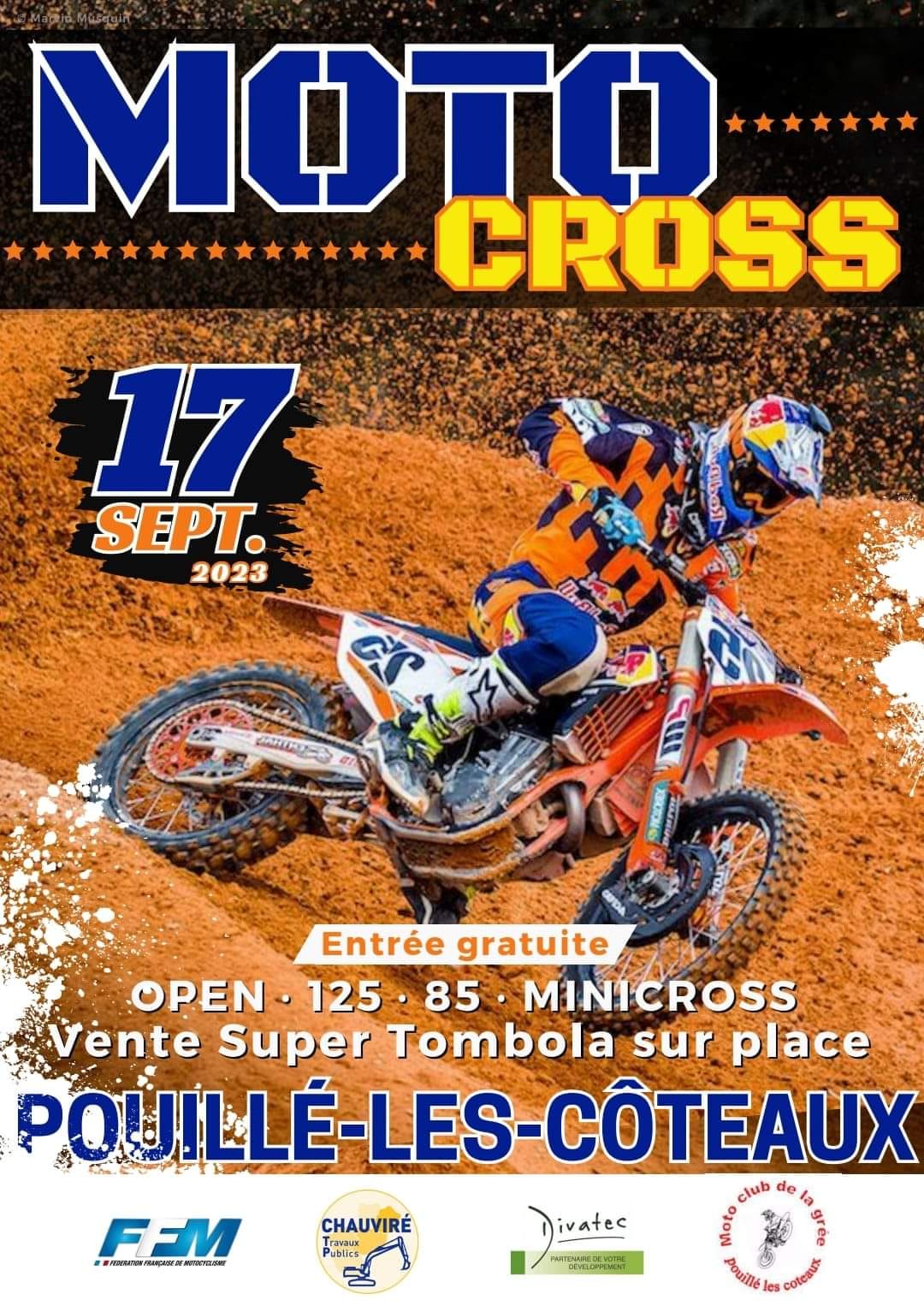 Info Motocross - Pouillé les Coteaux (44) 17 septembre