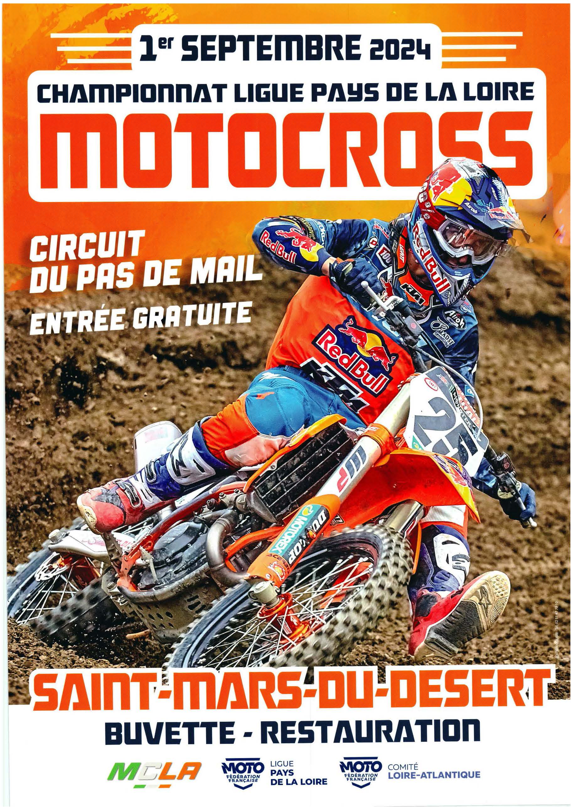 Info Motocross - Saint Mars du Désert 1er septembre